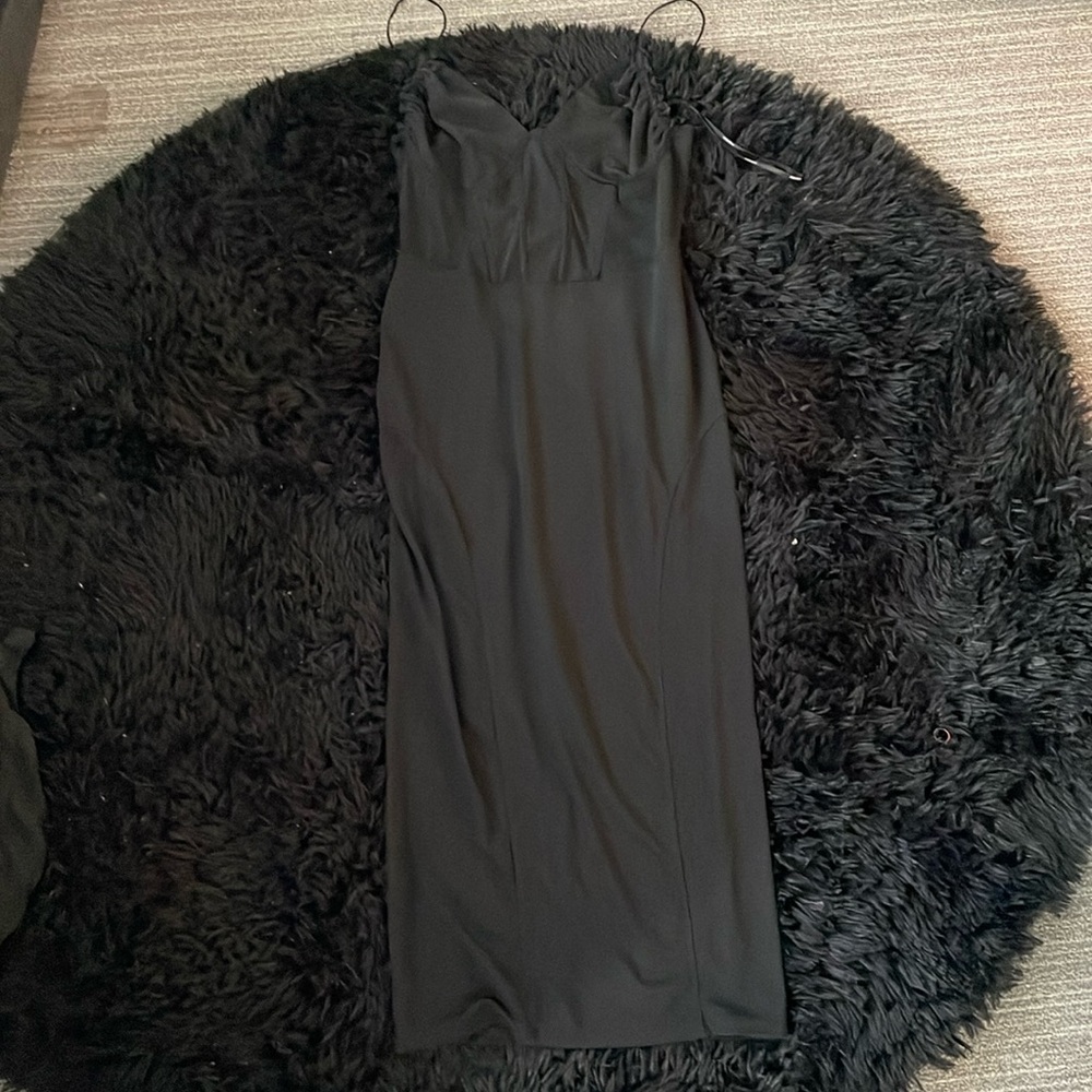 Tight black dress